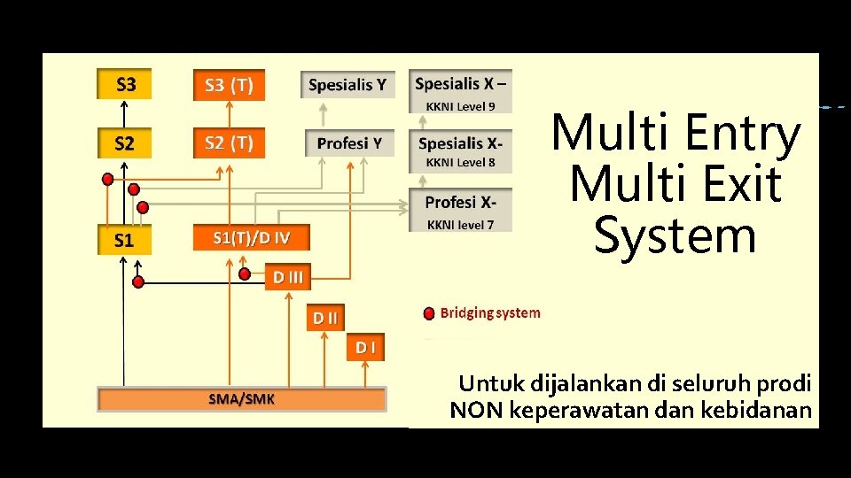 Multi Entry Multi Exit System Untuk dijalankan di seluruh prodi NON keperawatan dan kebidanan