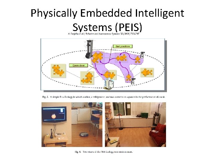 Physically Embedded Intelligent Systems (PEIS) 