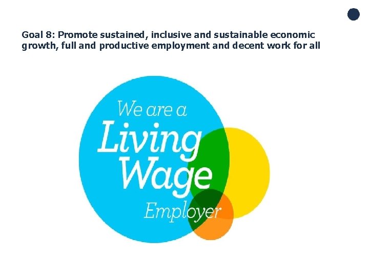 Goal 8: Promote sustained, inclusive and sustainable economic growth, full and productive employment and