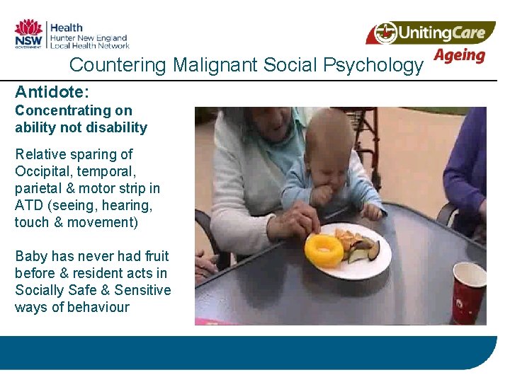 Countering Malignant Social Psychology Antidote: Concentrating on ability not disability Relative sparing of Occipital,