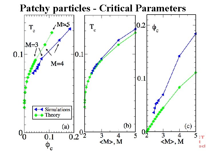 Patchy particles - Critical Parameters 