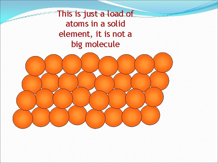 This is just a load of atoms in a solid element, it is not