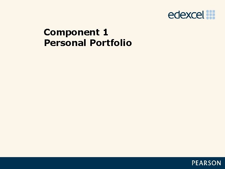 Component 1 Personal Portfolio 