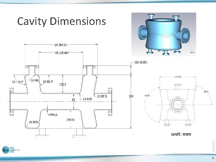 Cavity Dimensions 11/14/12 unit: mm 4 