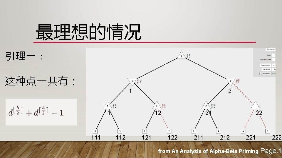 最理想的情况 引理一： 这种点一共有： 1 2 11 12 112 121 21 122 211 22 212