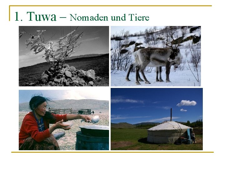 1. Tuwa – Nomaden und Tiere 