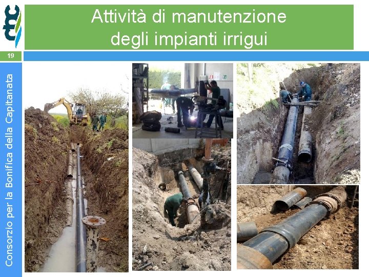 Attività di manutenzione degli impianti irrigui Consorzio per la Bonifica della Capitanata 19 