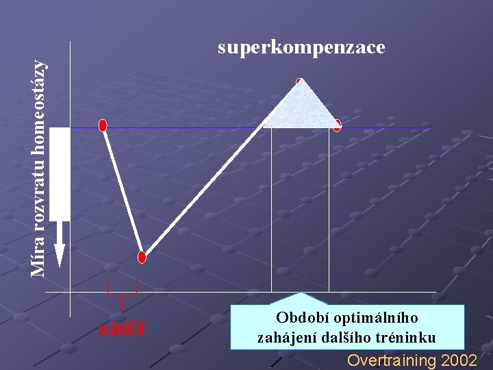 Míra rozvratu homeostázy superkompenzace zátěž Období optimálního zahájení dalšího tréninku Overtraining 2002 