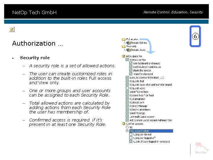 Net. Op Tech Gmb. H Authorization … § Security role – A security role