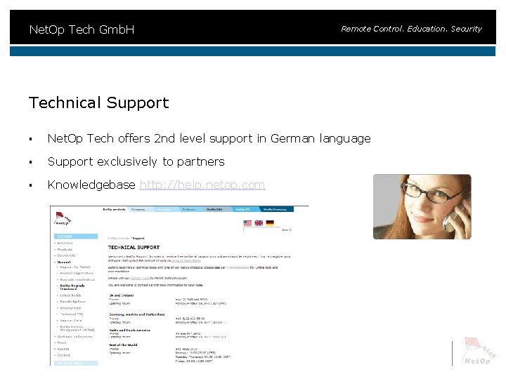 Net. Op Tech Gmb. H Remote Control. Education. Security Technical Support § Net. Op