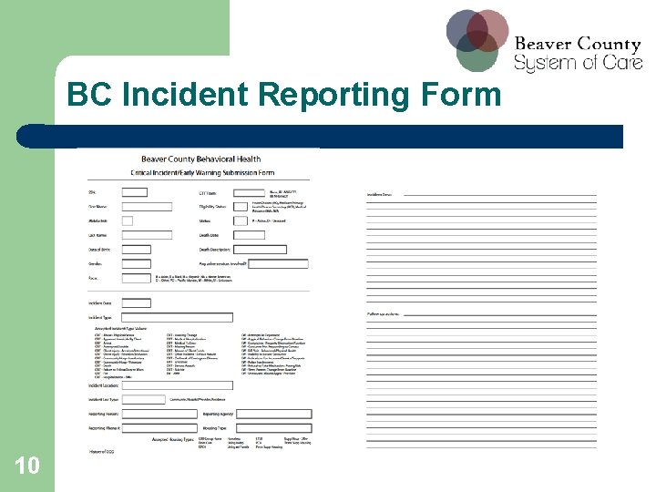 BC Incident Reporting Form 10 