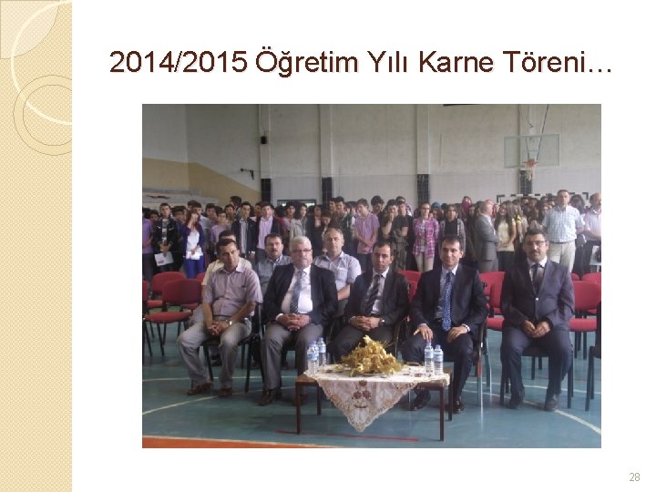 2014/2015 Öğretim Yılı Karne Töreni… 28 