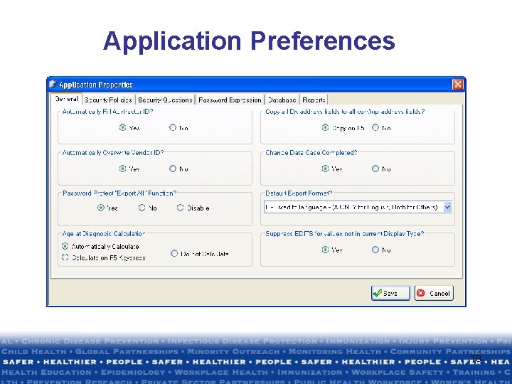 Application Preferences 18 Application Preferences 18