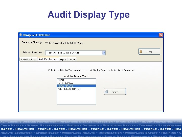 Audit Display Type 27 Audit Display Type 27