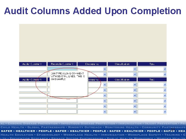 Audit Columns Added Upon Completion 37 Audit Columns Added Upon Completion 37