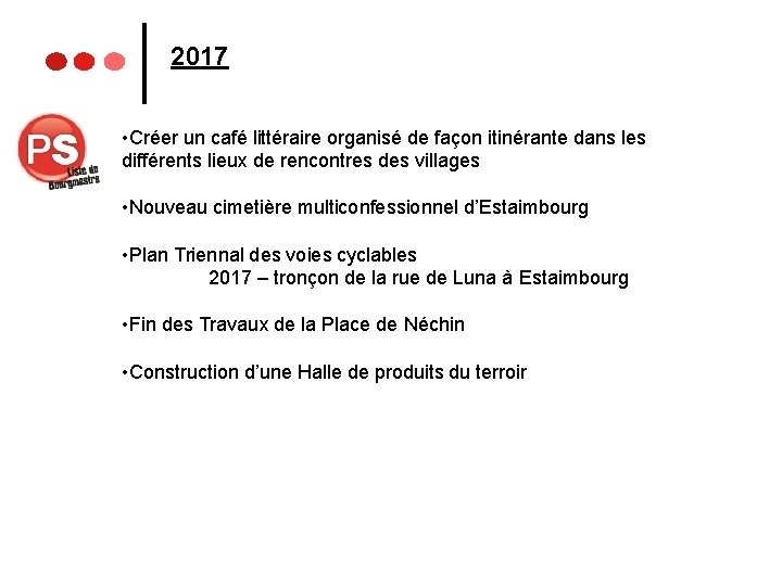 2017 • Créer un café littéraire organisé de façon itinérante dans les différents lieux