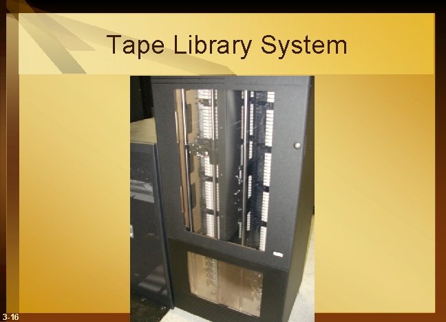 Tape Library System 3 -16 