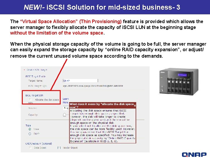 NEW!i. SCSI Solution for mid-sized business- 3 TS-409 U- The best price performance ratio