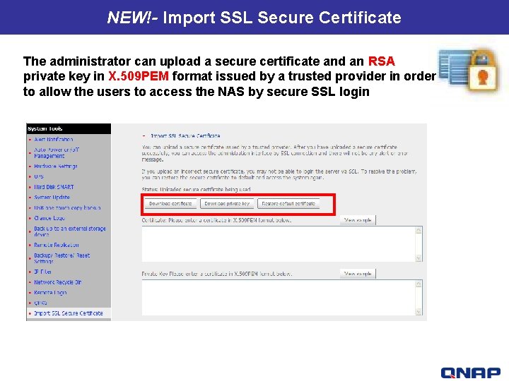 NEW!- Import SSL Secure Certificate TS-409 U- The best price performance ratio 1 U