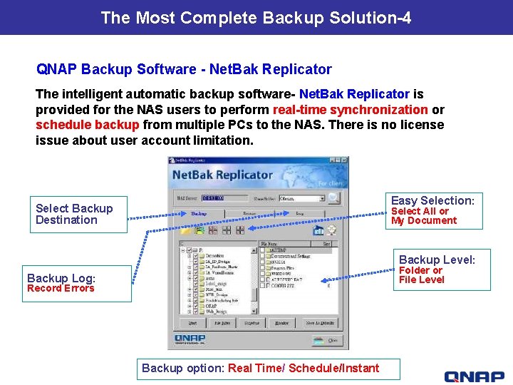 The Most Complete Backup Solution-4 QNAP Backup Software - Net. Bak Replicator The intelligent