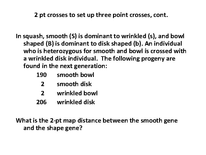 2 pt crosses to set up three point crosses, cont. In squash, smooth (S)