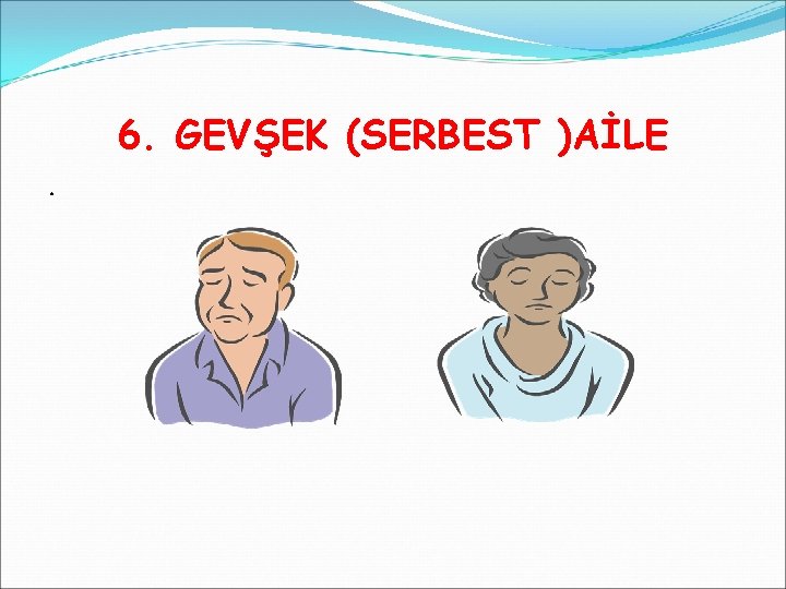 6. GEVŞEK (SERBEST )AİLE. 