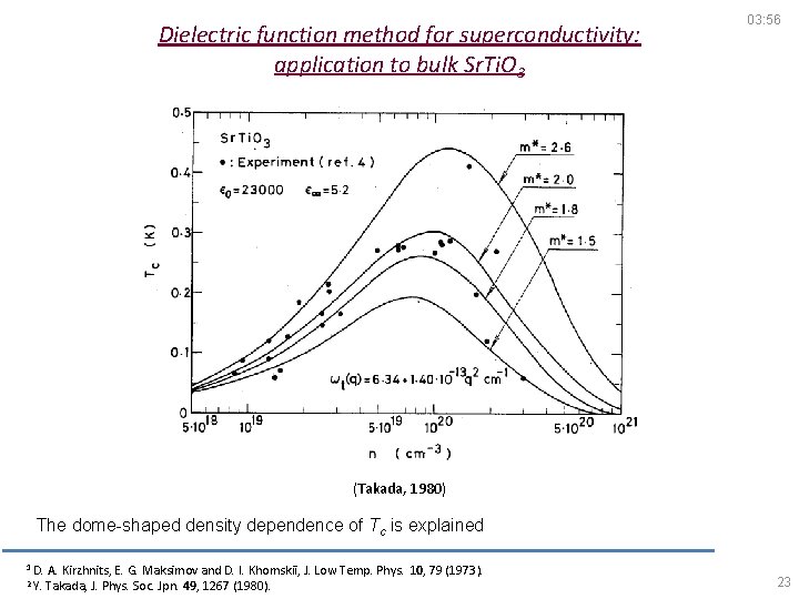 Dielectric function method for superconductivity: application to bulk Sr. Ti. O 3 03: 56