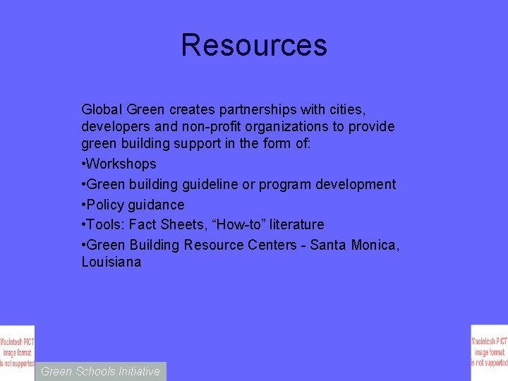 Resources Global Green creates partnerships with cities, developers and non-profit organizations to provide green