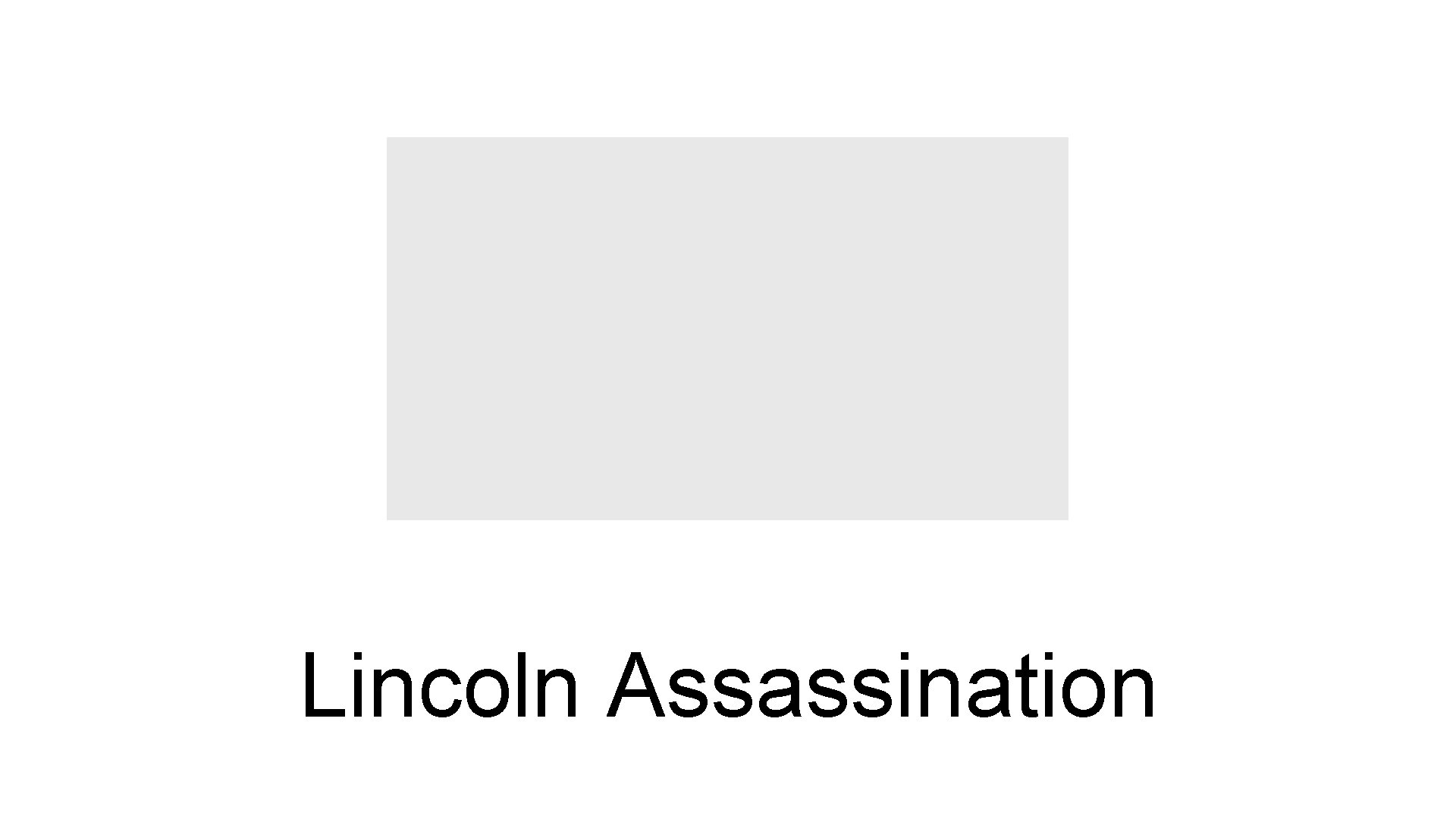 Lincoln Assassination 