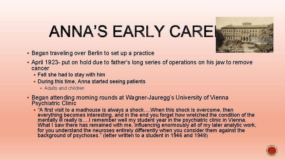 § Began traveling over Berlin to set up a practice § April 1923 -