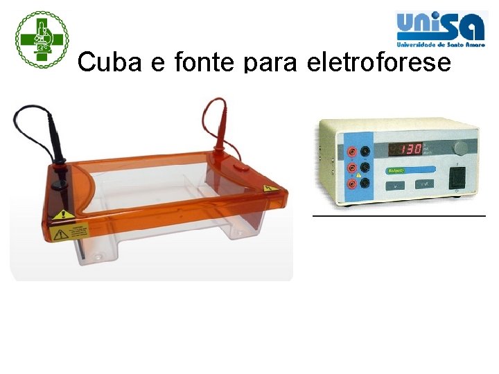 Cuba e fonte para eletroforese 
