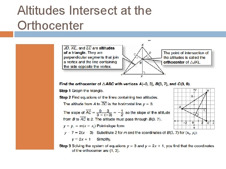 Altitudes Intersect at the Orthocenter 