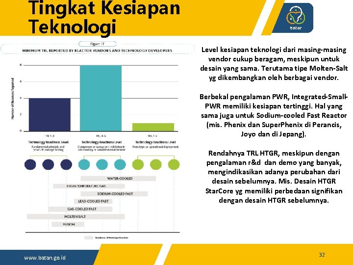 Tingkat Kesiapan Teknologi Level kesiapan teknologi dari masing-masing vendor cukup beragam, meskipun untuk desain