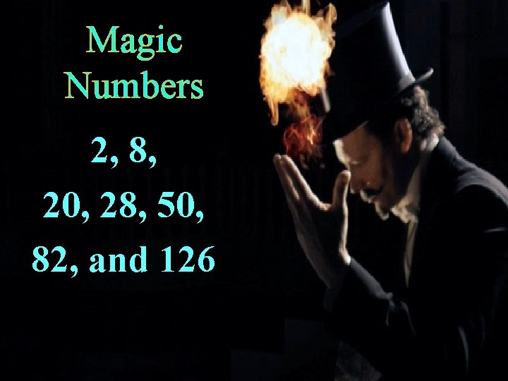 Magic Numbers 2, 8, 20, 28, 50, 82, and 126 