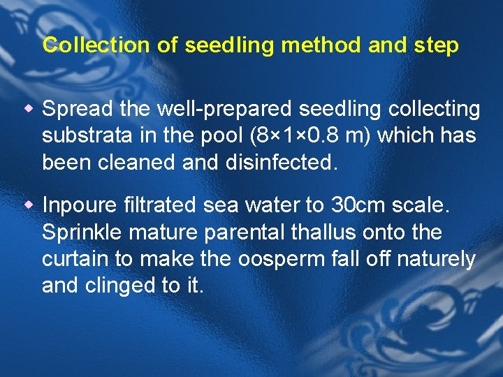 Collection of seedling method and step w Spread the well-prepared seedling collecting substrata in
