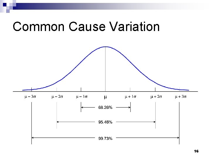 Common Cause Variation 16 