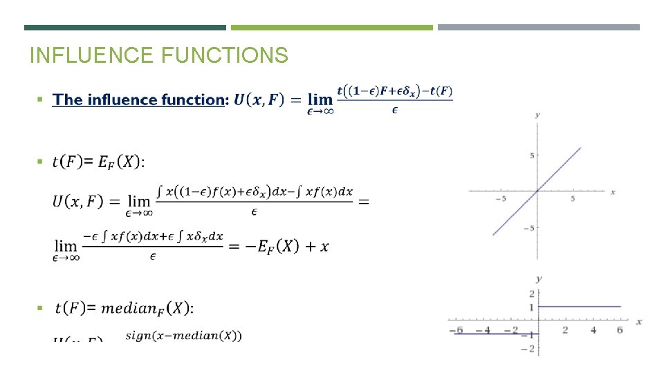 INFLUENCE FUNCTIONS 