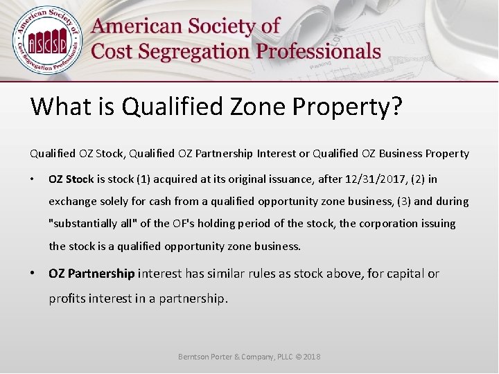 What is Qualified Zone Property? Qualified OZ Stock, Qualified OZ Partnership Interest or Qualified