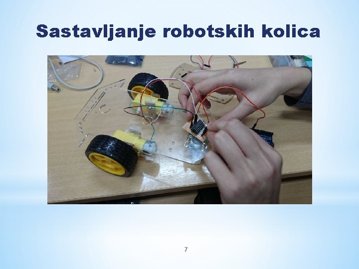 Sastavljanje robotskih kolica 7 