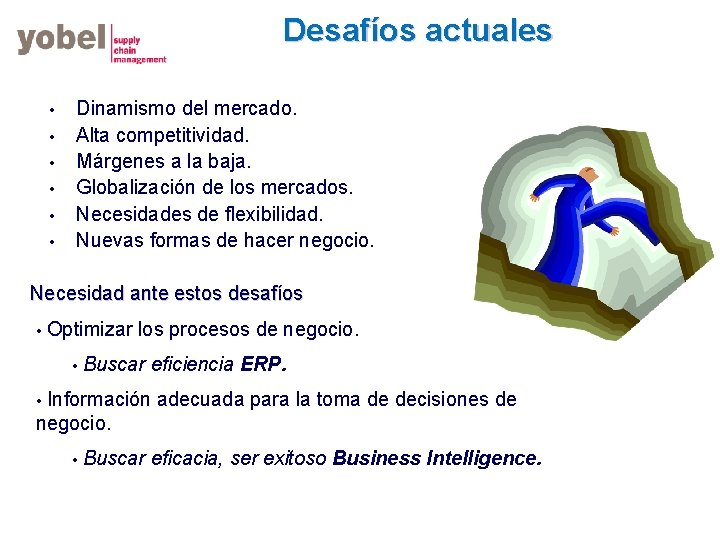 Desafíos actuales • • • Dinamismo del mercado. Alta competitividad. Márgenes a la baja.