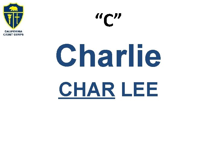 “C” Charlie CHAR LEE 
