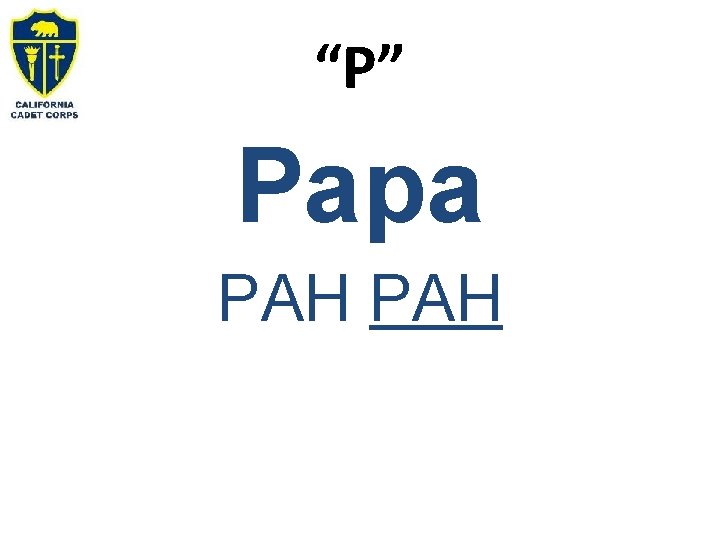 “P” Papa PAH 