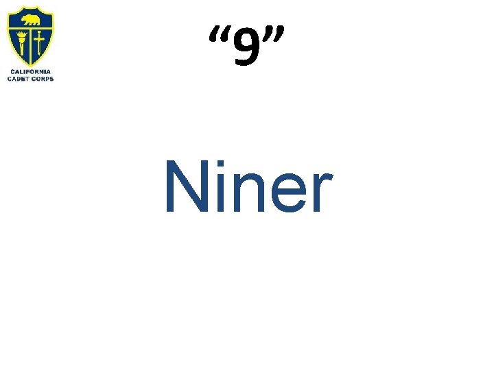 “ 9” Niner 