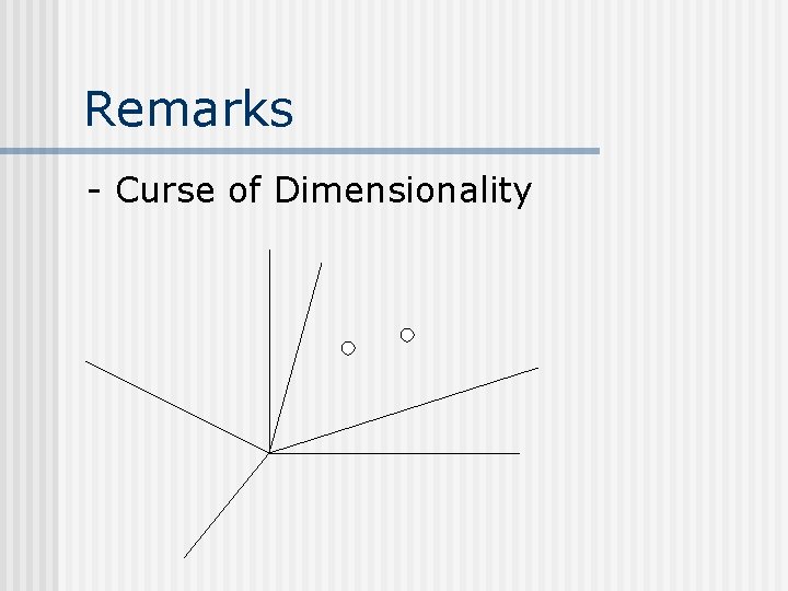 Remarks - Curse of Dimensionality 