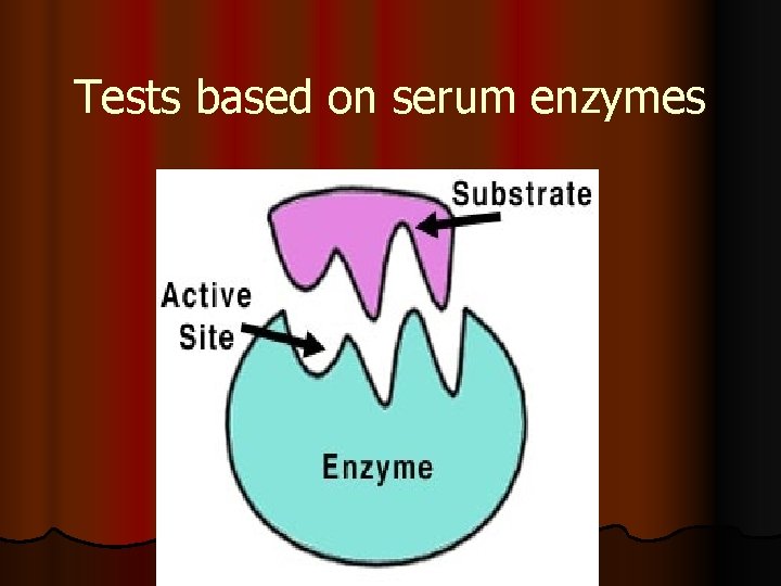 Tests based on serum enzymes 