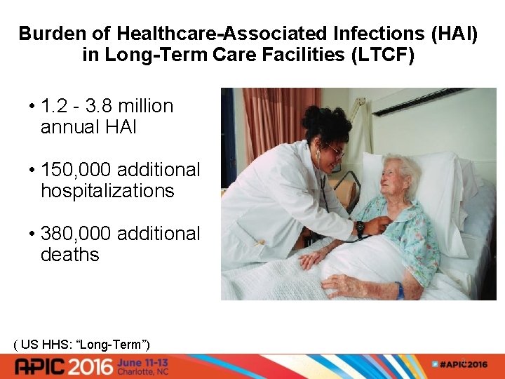 Burden of Healthcare-Associated Infections (HAI) in Long-Term Care Facilities (LTCF) • 1. 2 -