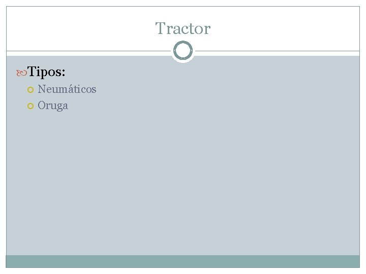 Tractor Tipos: Neumáticos Oruga 