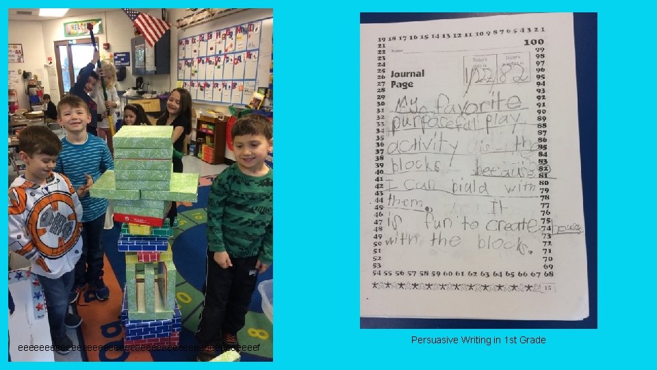 eeeeeeeeeeeeeeeeeeeeeeef Persuasive Writing in 1 st Grade 