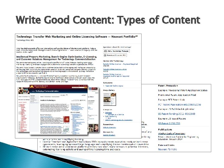 Write Good Content: Types of Content 