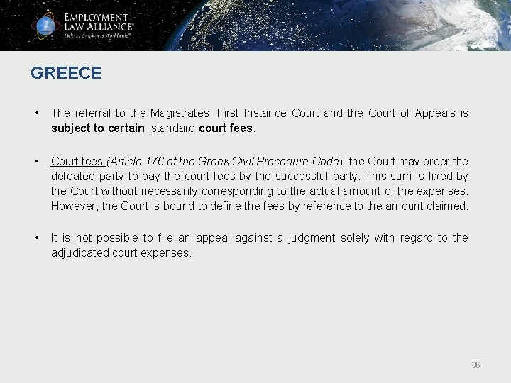 GREECE • The referral to the Magistrates, First Instance Court and the Court of GREECE • The referral to the Magistrates, First Instance Court and the Court of
